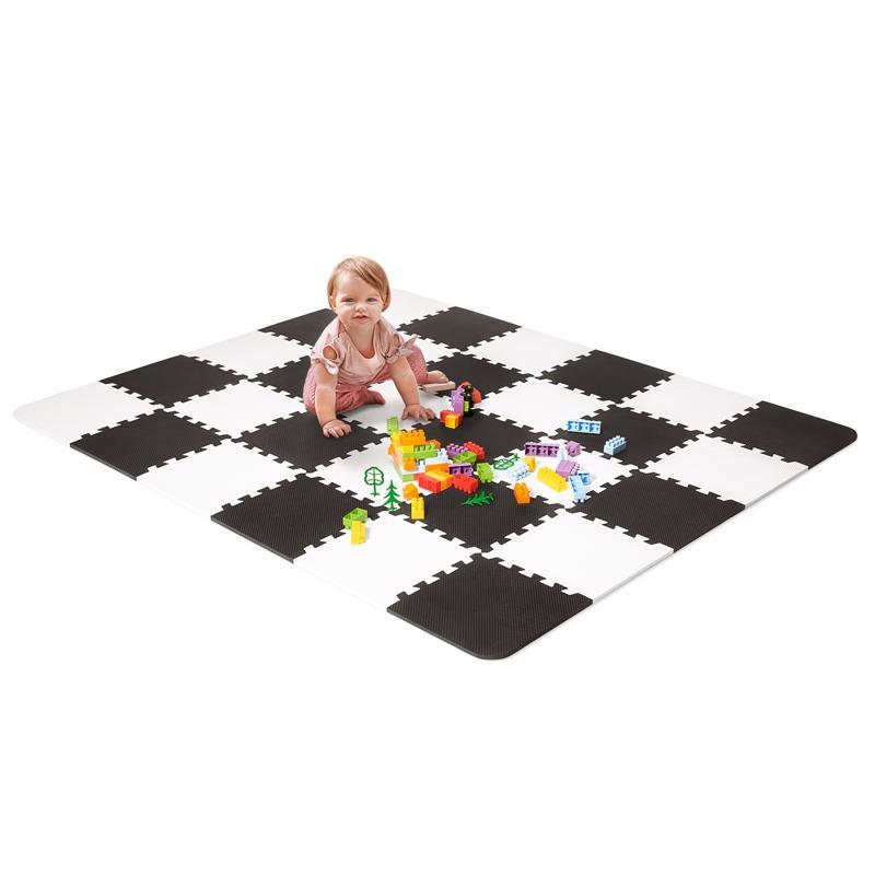 Penové puzzle na zem Kinderkraft Luno 150x180 cm Black