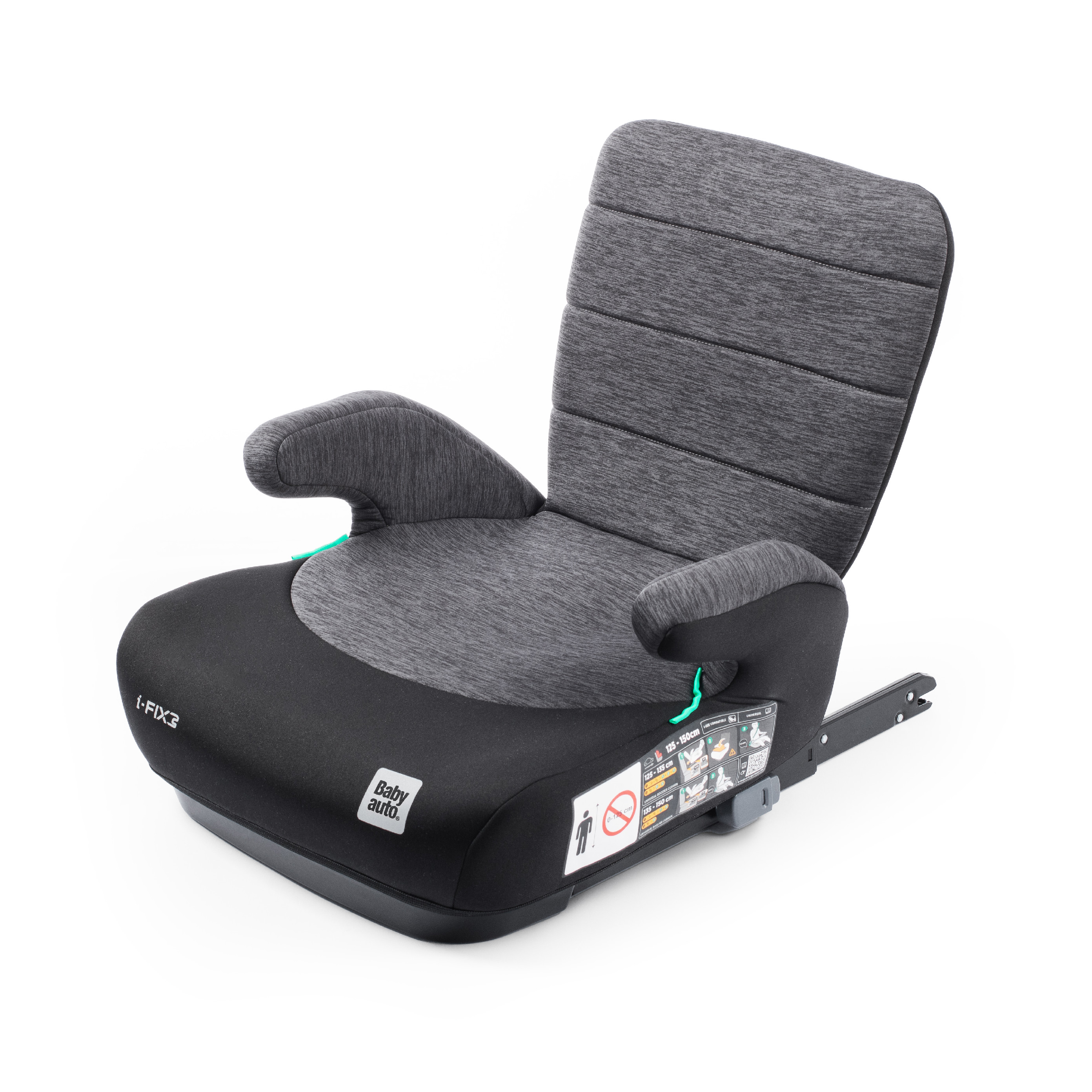 BabyAuto Doka i-fix Black grey flame
