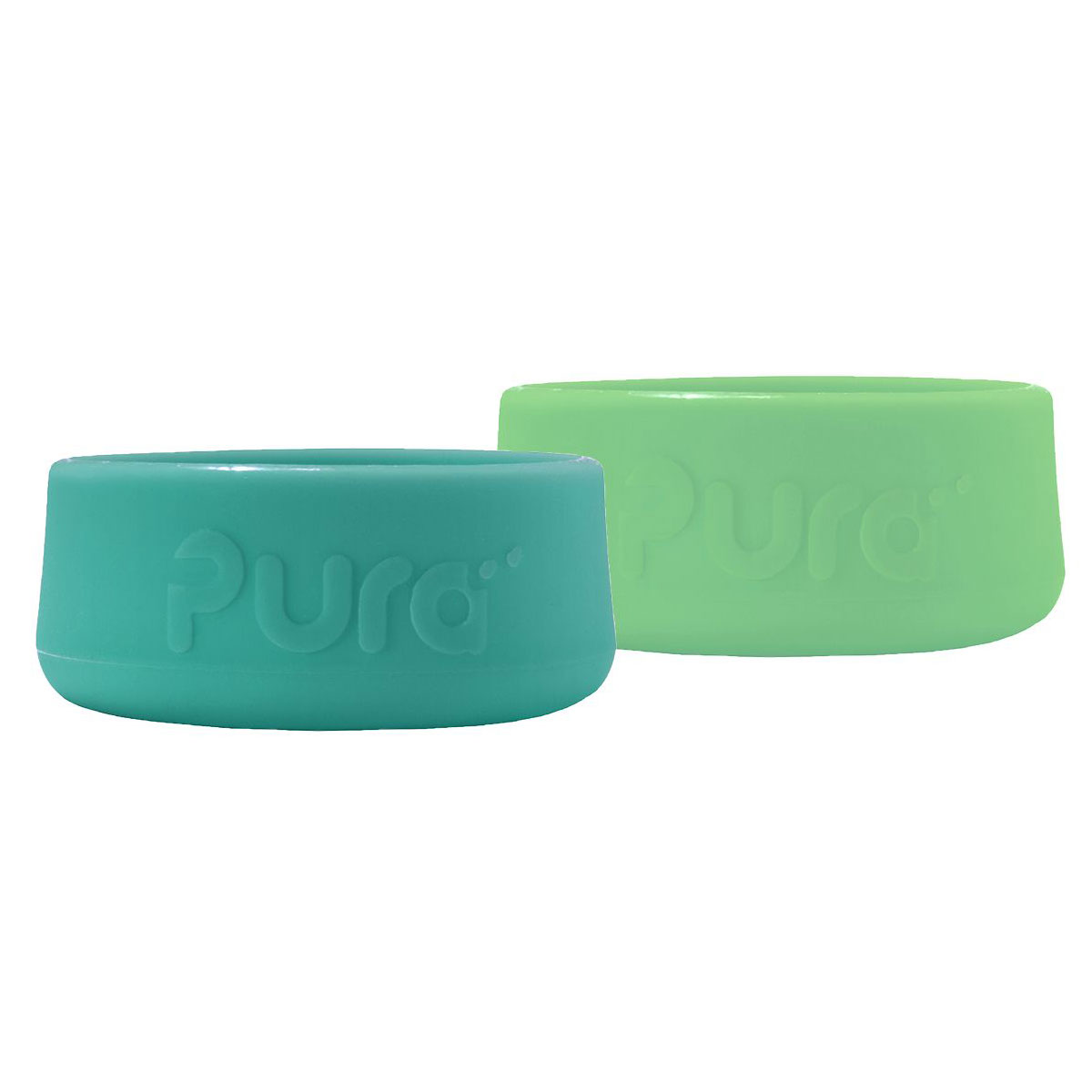 Pura silikónové chrániče na fľašu 2ks - 150ml, 260ml, 325ml Mint Moss