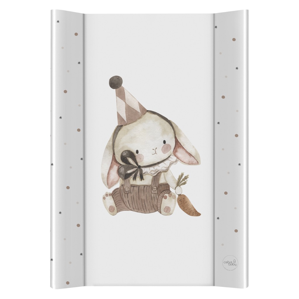 Ceba Podložka prebaľovacia 2-hranná s pevnou doskou (50x70) Clown Bunny
