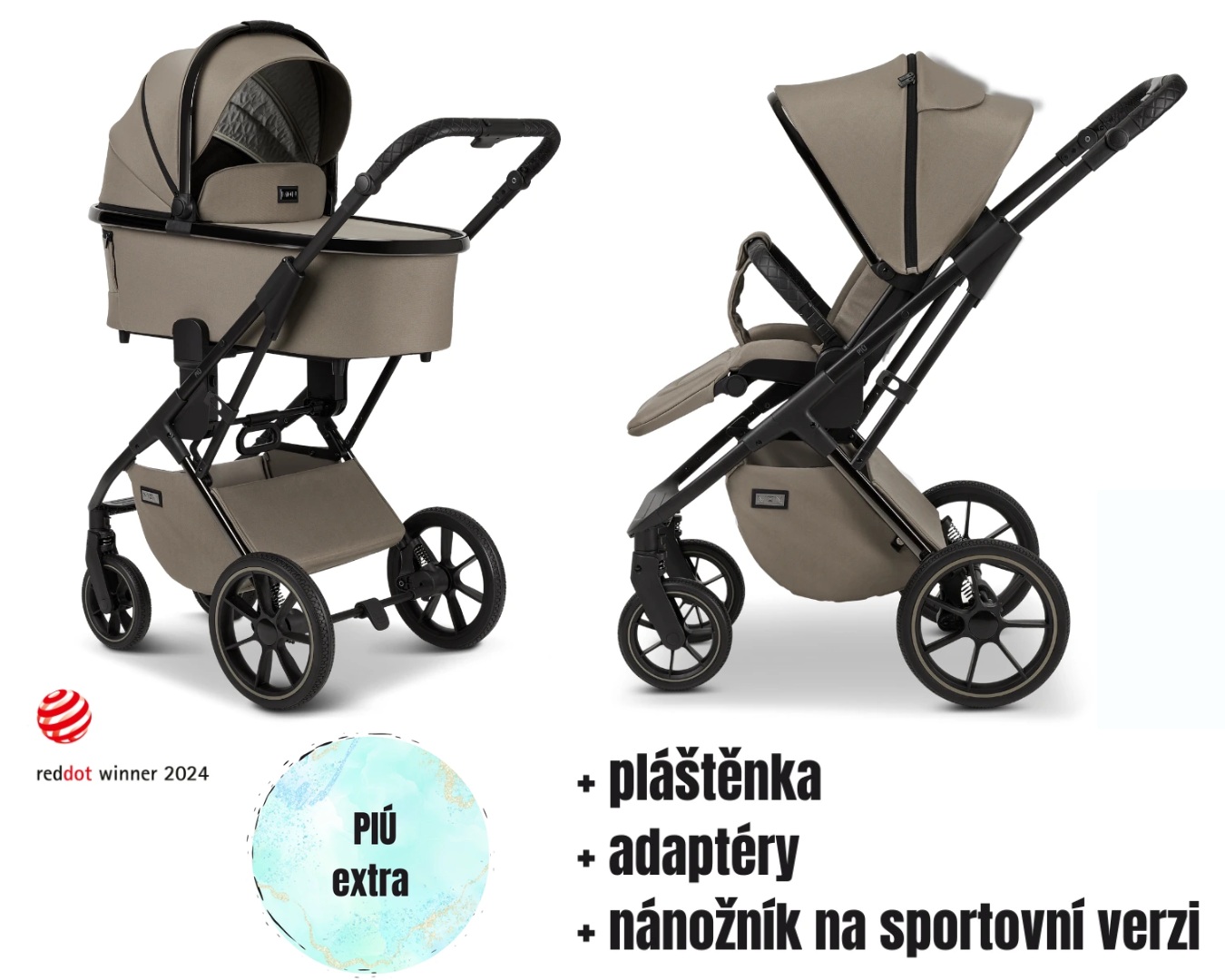 Moon Piú Set Extra Black Chrome | Mud