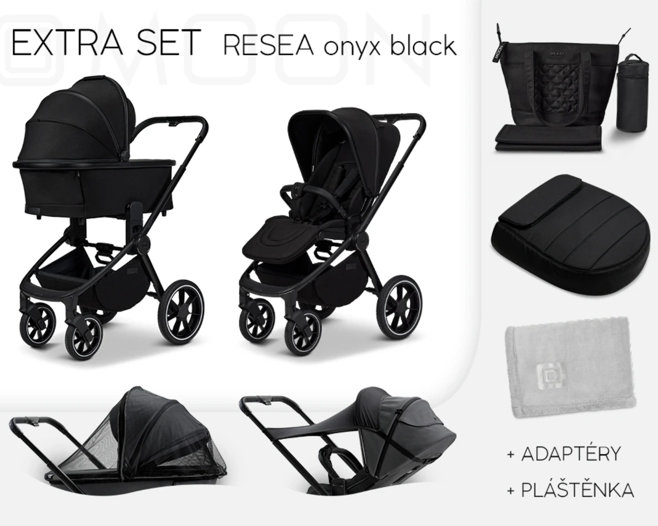 Moon Resea+ set Extra Onyx Black
