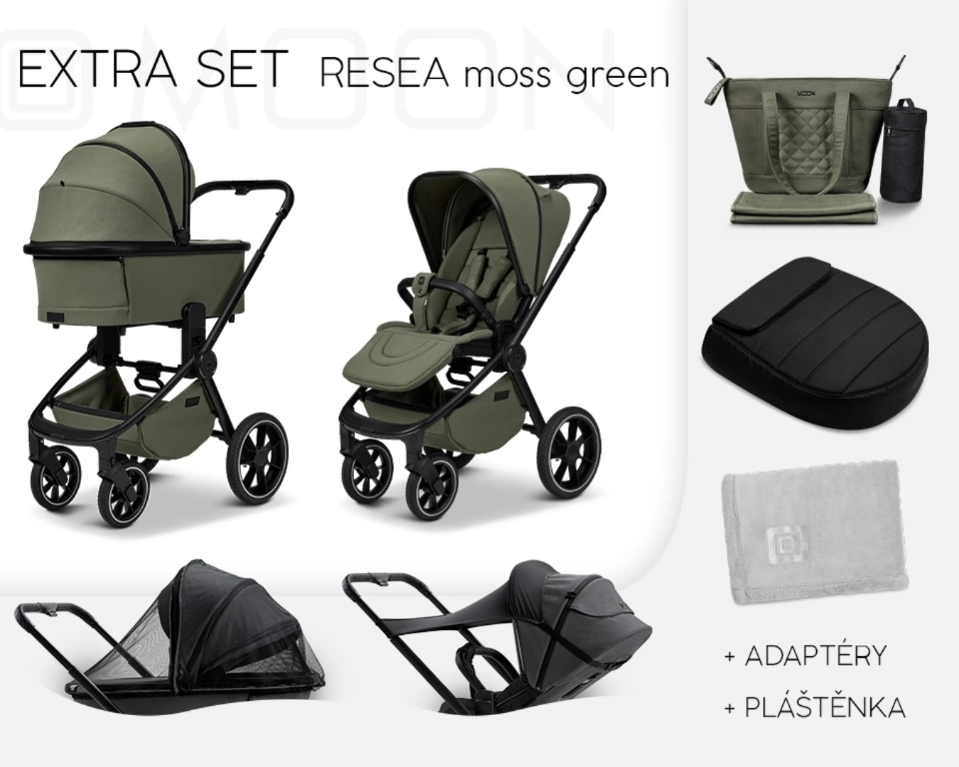 Moon Resea+ set Extra Moss Green
