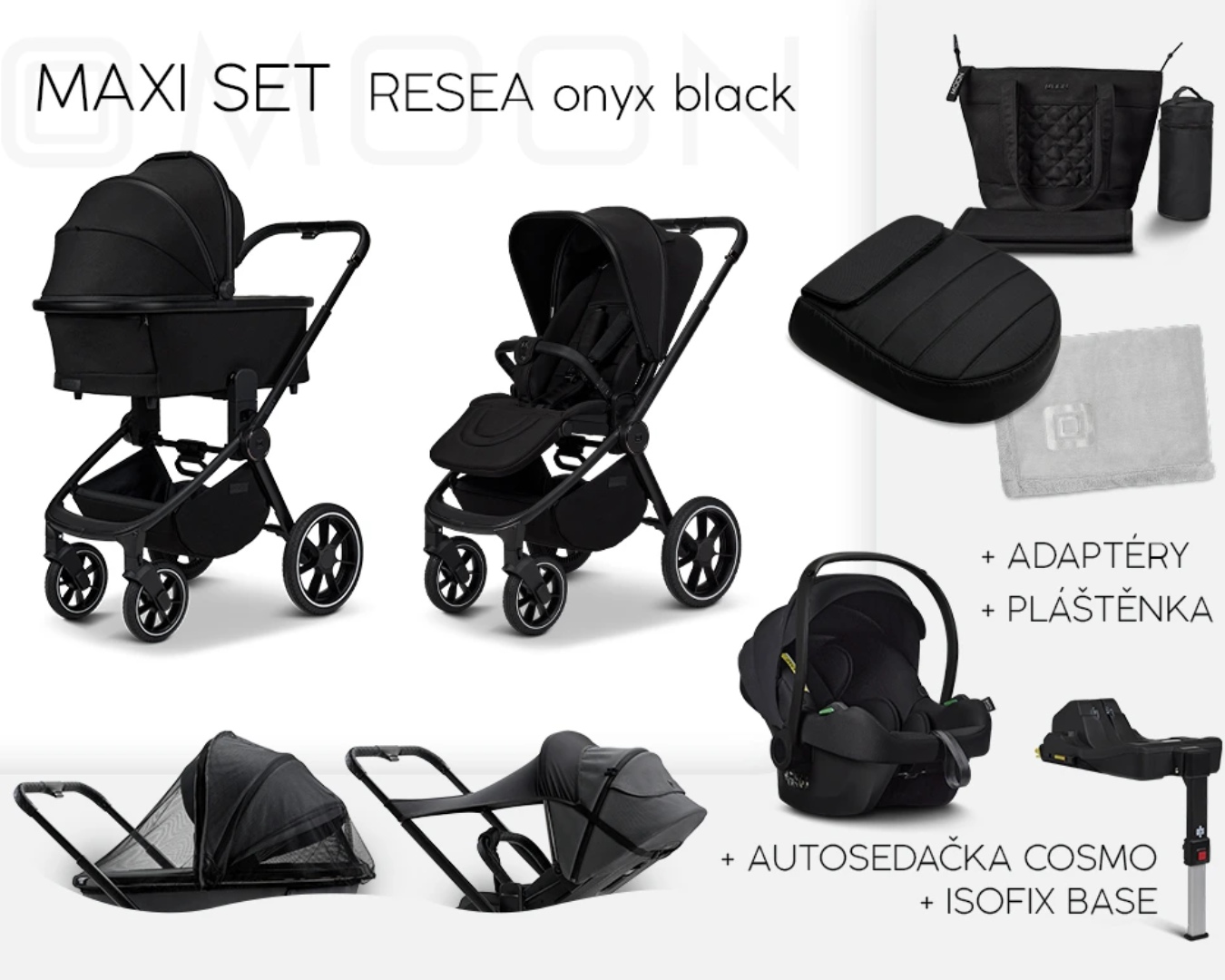 Moon Resea+ set Maxi Onyx Black