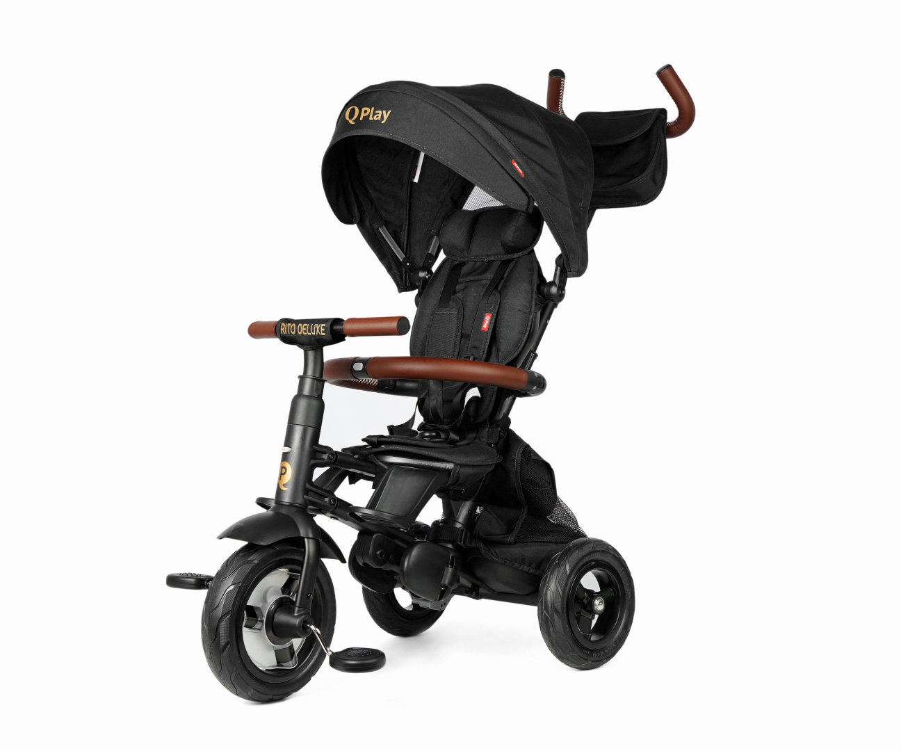 Milly Mally Qplay trojkolka Rito Deluxe Rubber čierna