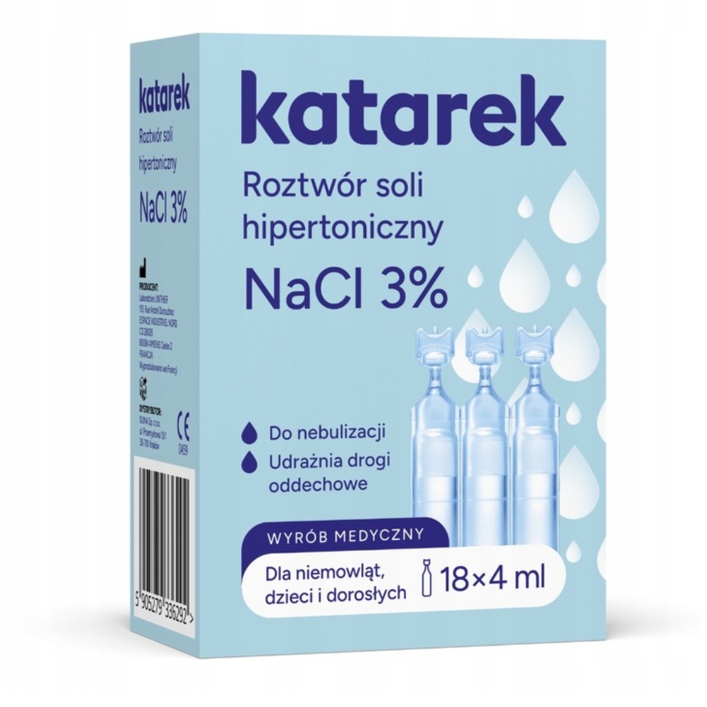 Duna Katarek Hypertonický fyziologický roztok NaCl | 18x4 ml