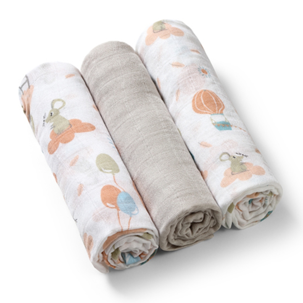 Plienky BabyOno Natural Bamboo Šedé