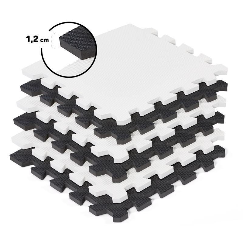 Penové puzzle na zem Kinderkraft Luno 150x180 cm Black