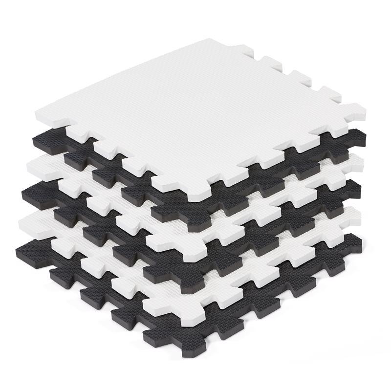 Penové puzzle na zem Kinderkraft Luno 150x180 cm Black