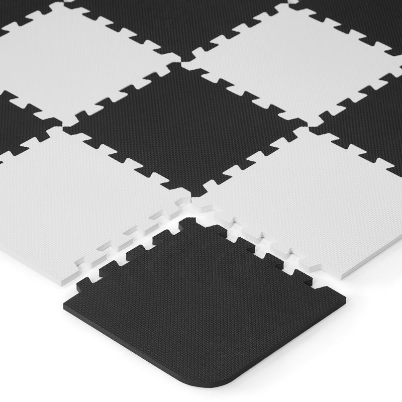 Penové puzzle na zem Kinderkraft Luno 150x180 cm Black