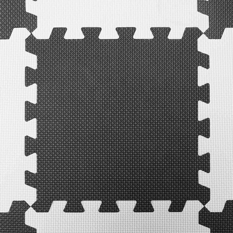 Penové puzzle na zem Kinderkraft Luno 150x180 cm Black