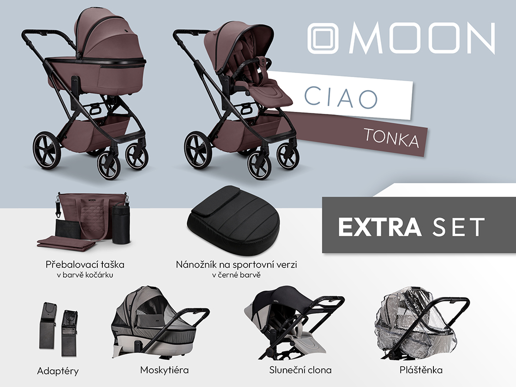 Kočík Moon Ciao | set Extra Farba: Onyx