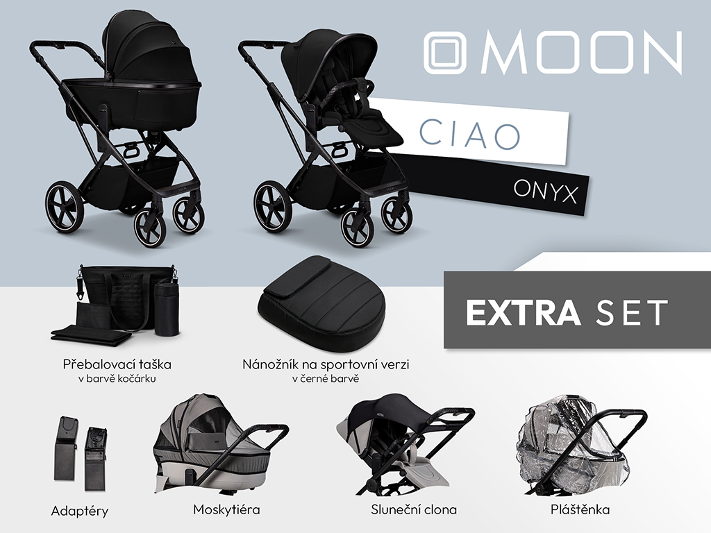 Kočík Moon Ciao | set Extra Farba: Onyx