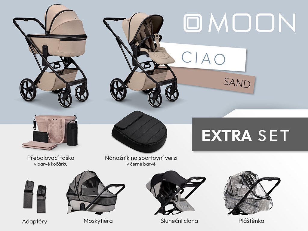 Kočík Moon Ciao | set Extra Farba: Onyx