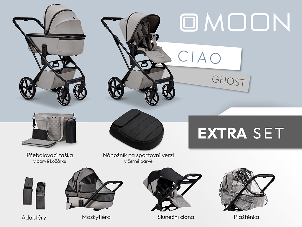 Kočík Moon Ciao | set Extra Farba: Onyx