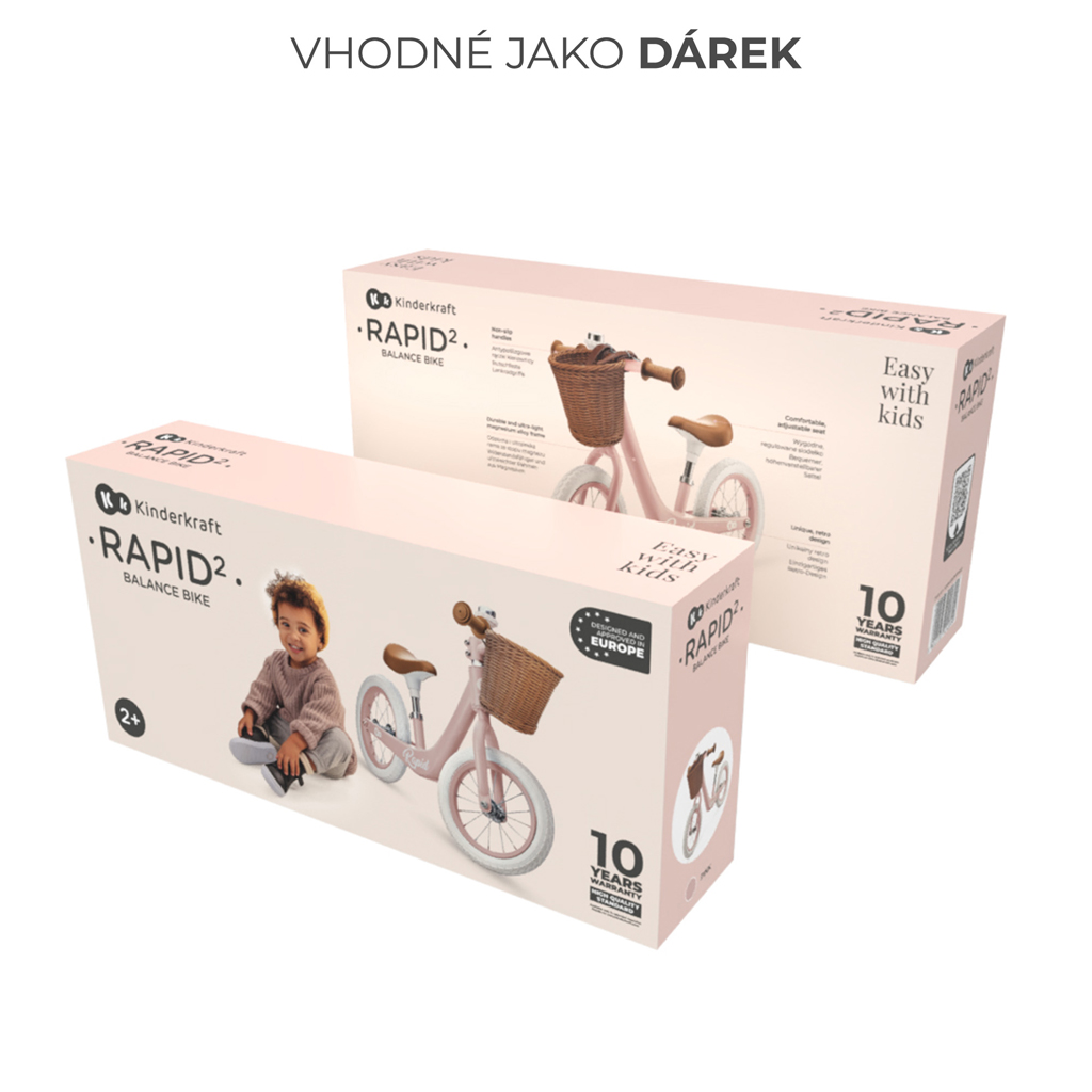 Odrážadlo Kinderkraft Rapid2 Pink