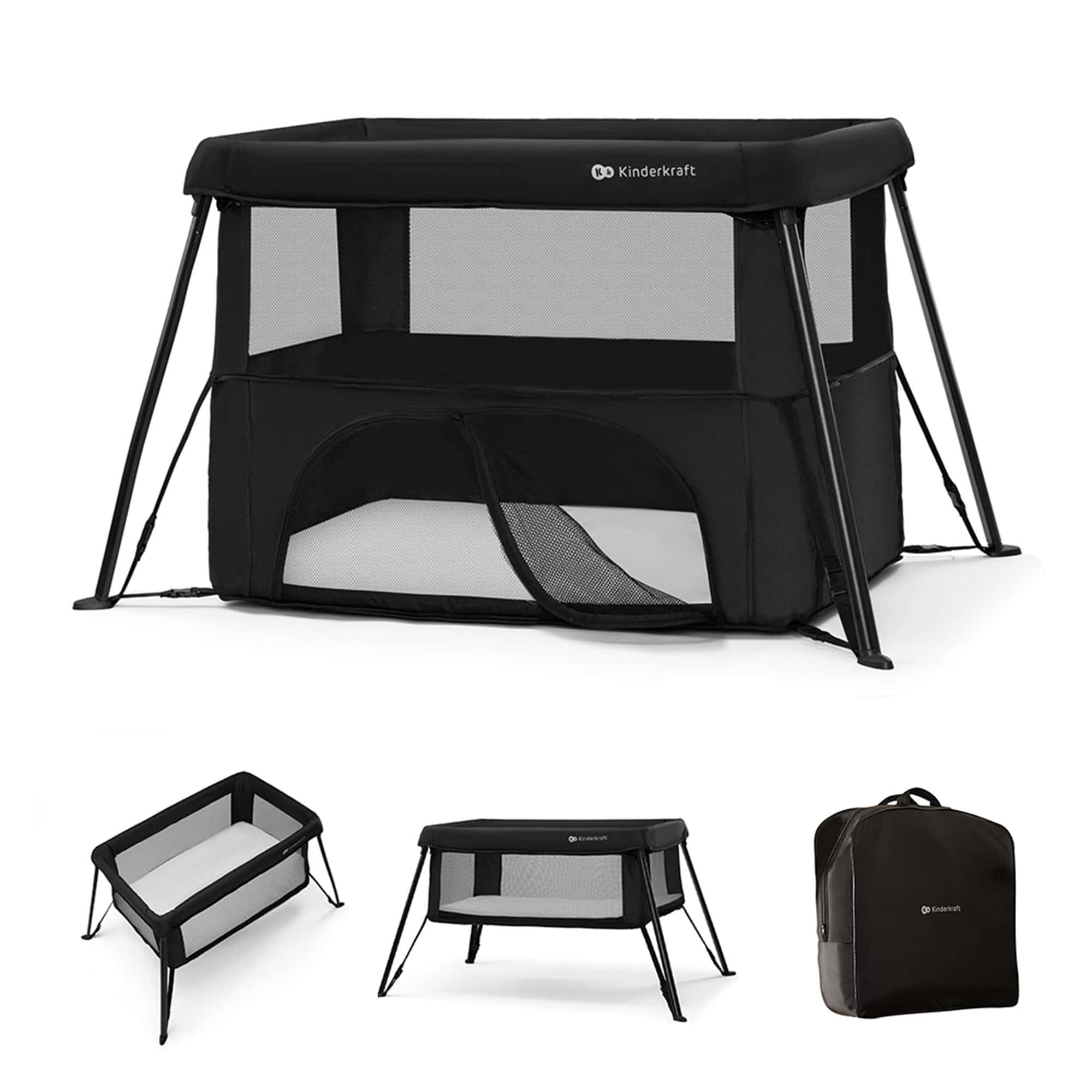 Cestovná postieľka Kinderkraft Cami Black