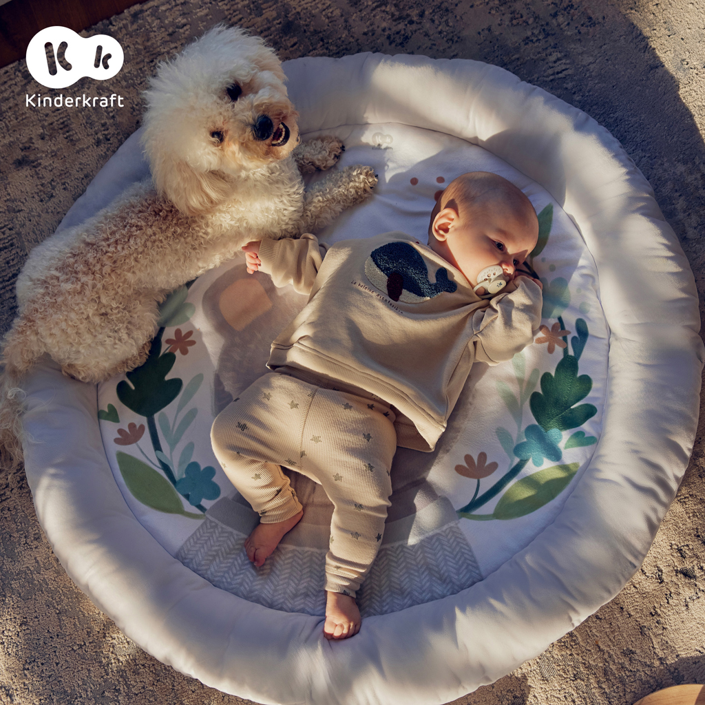 Deka hracia s hrazdičkou Kinderkraft Cozyplay Light Grey