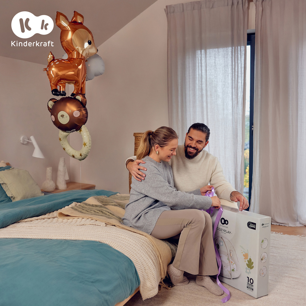 Deka hracia s hrazdičkou Kinderkraft Cozyplay Light Grey