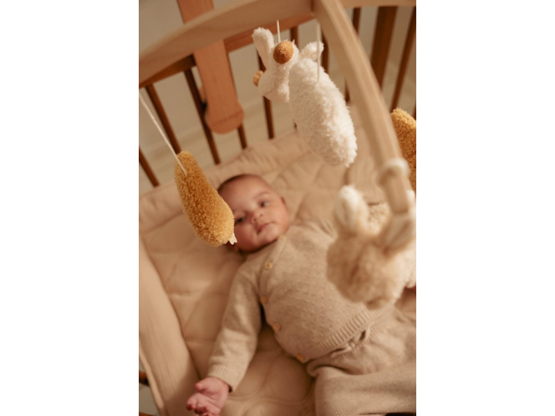Little Dutch Hudobný kolotoč drevený Newborn Naturals