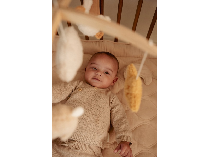 Little Dutch Hudobný kolotoč drevený Newborn Naturals