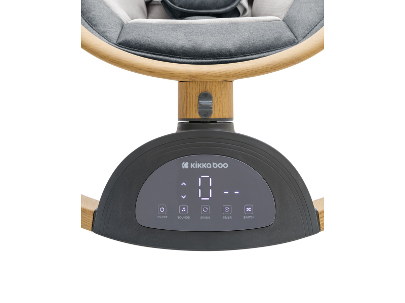 Hojdacie lehátko KikkaBoo Ashlee Dark Grey