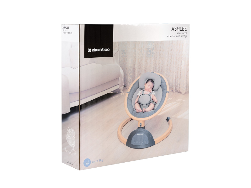Hojdacie lehátko KikkaBoo Ashlee Dark Grey