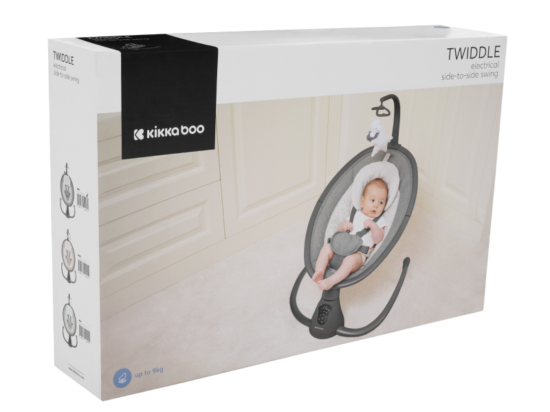 Hojdacie lehátko KikkaBoo Twiddle Grey