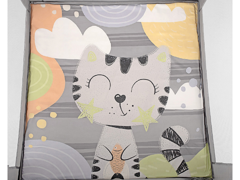 Hracia ohrádka KikkaBoo Enjoy Grey Cat