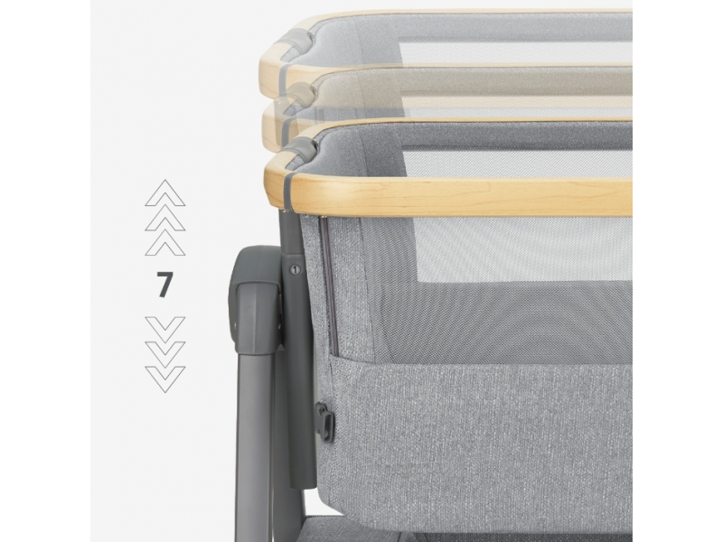 Postieľka prenosná KikkaBoo Nanna Grey