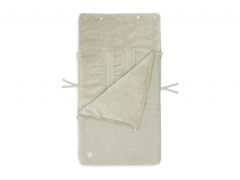 Fusak do autosedačky Jollein Basic Knit Olive Green