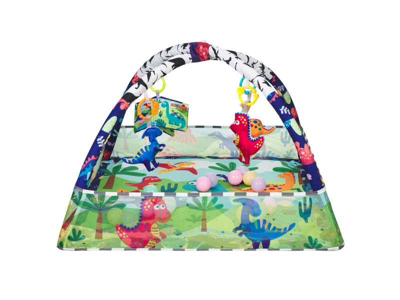Hracia deka s hrazdou a loptičkami KikkaBoo Dino Forest