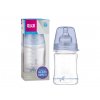 Lovi sklenená dojčenská fľaša Diamond Glass 150 ml modrá 5901691833371