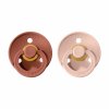 Cumlíky BIBS Colour okrúhle veľkosť 2 Woodchuck-Blush