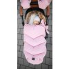 Zimný fusak Zopa Fluffy Old Pink v kočíku