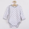 Body celorozopínacie New Baby Classic II sivé s hviezdičkami