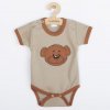 Body s krátkym rukávom New Baby BrumBrum latte brown