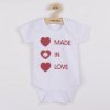 Body s potlačou New Baby MADE IN LOVE