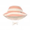 Lässig klobúk s UV ochranou Stripes Milky-Peach
