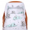 2-dielne posteľné obliečky New Baby 120x90 cm sivý medvedík 8596164051740