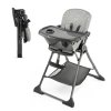 Jedálenská stolička Kinderkraft Foldee grey 5902533922437