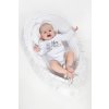 Hniezdo s perinkou a vankúšikom New Baby z Minky Srdiečko biele