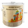Kruzzel drevené kocky 100 kusov