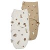 Zavinovačka Meyco 0-3 mesiace 2-balenie Forest Animals Sand 4054703000504