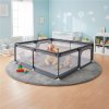Detská ohrádka na hranie 150x180 cm | šedá