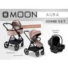 Kočík Moon Aura set Kombi (Farba Onyx Melange)