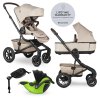 Kočík Easywalker Jimmey Explore Air + Kiddy Evoluna i-size 2 + Základňa (Farba Pearl Taupe)