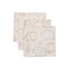 Jollein mušelínové obrúsky 31x31cm Elephant Tales 3 kusy