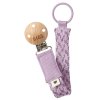 Klip na cumlík BIBS Paci Braid - Violet Sky/Mauve
