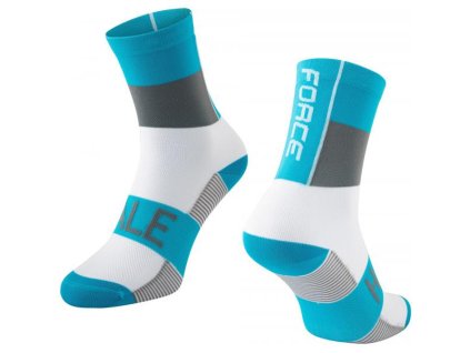 ponožky FORCE HALE modro-šedo-bílé